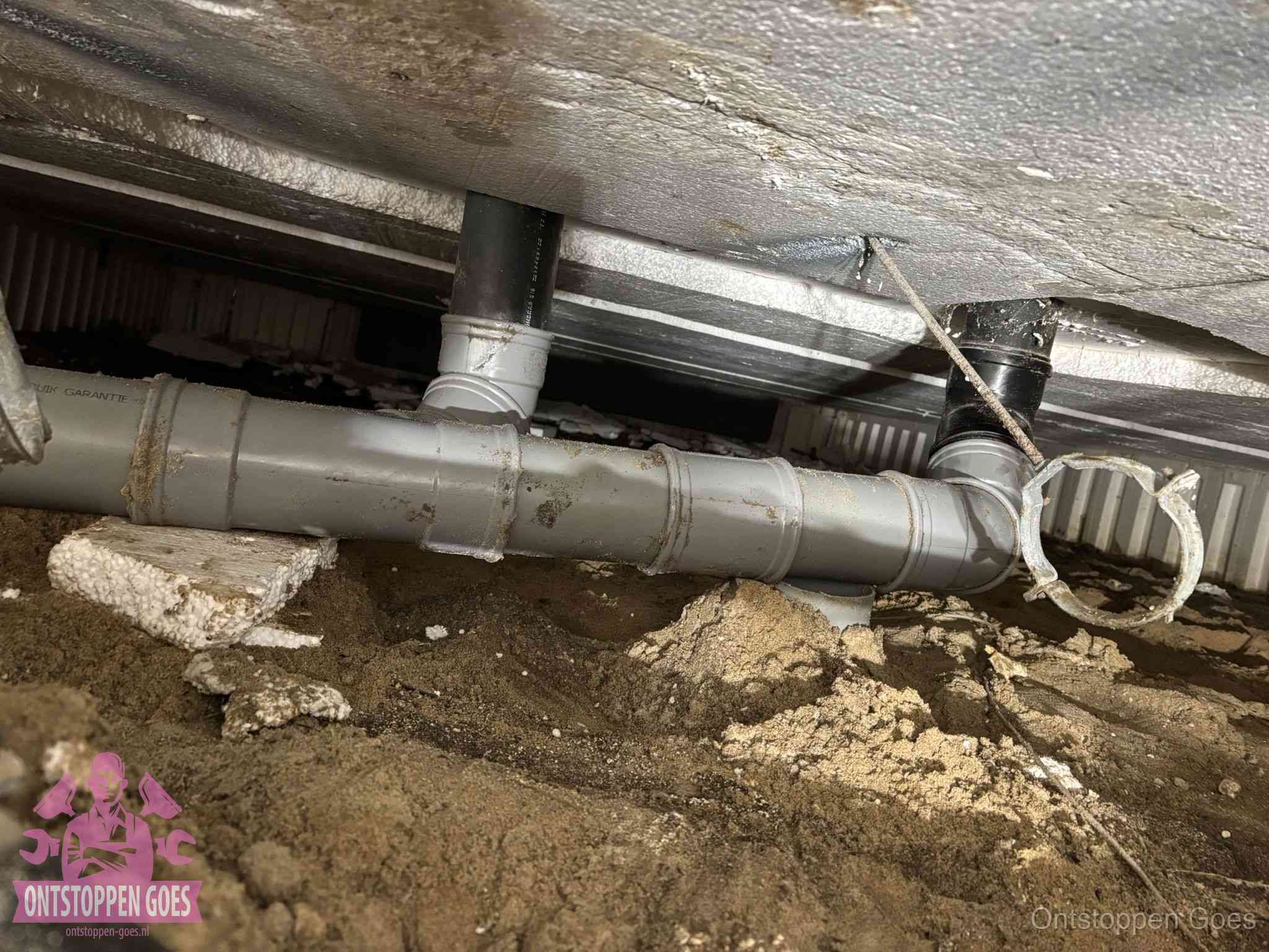 Gemengd gescheiden rioolstelsel in Goes